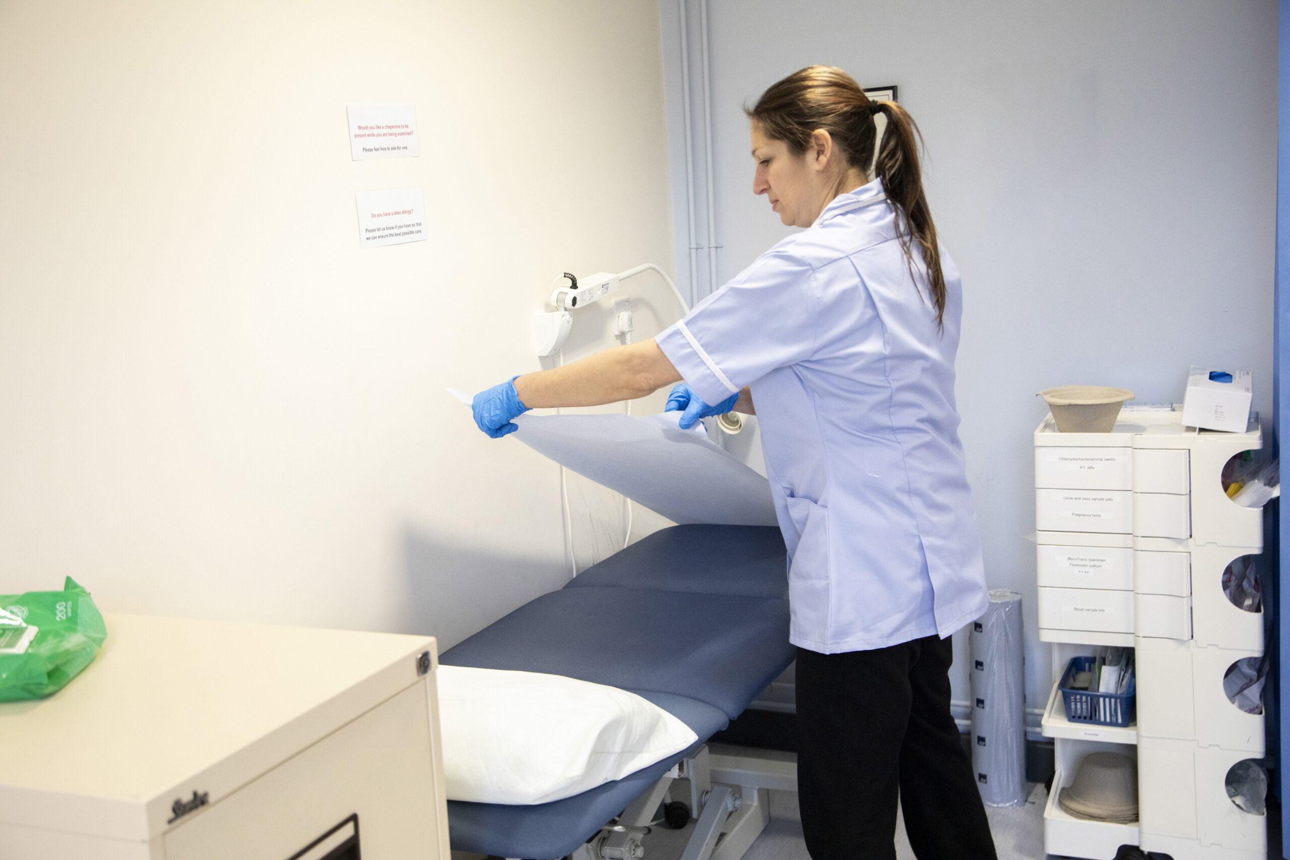 We provide detailed cleaning and hospital-grade disinfection for exam rooms, treatment areas, and procedure spaces. Our team carefully sanitizes medical equipment surfaces, exam tables, light switches, door handles, and all high-touch points to reduce cross-contamination and maintain a safe environment for patients and staff.